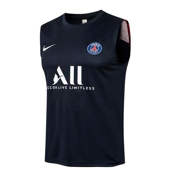 Trikot Paris Saint Germain ärmellos 2022 Schwarz